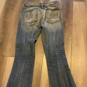 7 for all mankind. Size 27. A pocket. 30 inches hemmed. Fit and flare